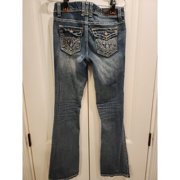 Twenty One Black By Rue 21 Size 5/6 Regular Bootcut Women's Denim Jeans Mid Rise - Picture 3 of 11